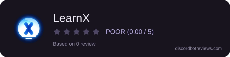 Rating widget preview for LearnX