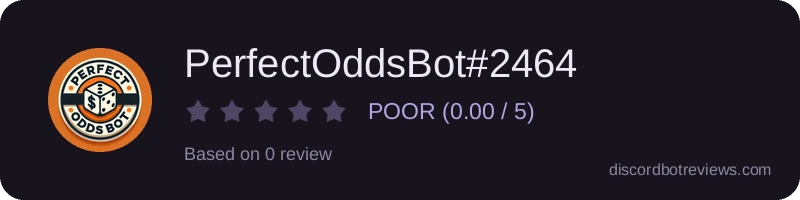 Rating widget preview for PerfectOddsBot#2464