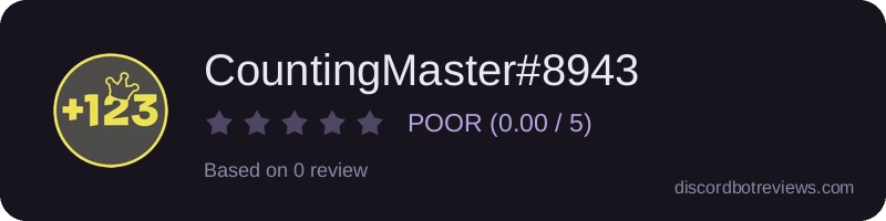 Rating widget preview for CountingMaster#8943