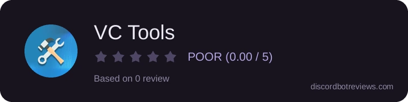 Rating widget preview for VC Tools
