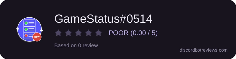 Rating widget preview for GameStatus#0514