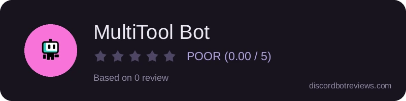 Rating widget preview for MultiTool Bot
