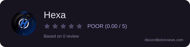 Rating widget preview for Hexa