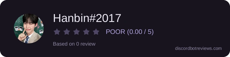 Rating widget preview for Hanbin#2017