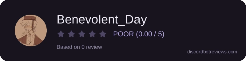 Rating widget preview for Benevolent_Day