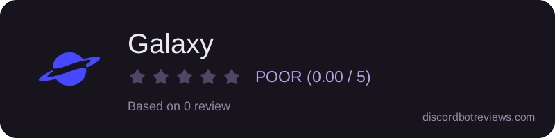 Rating widget preview for Galaxy