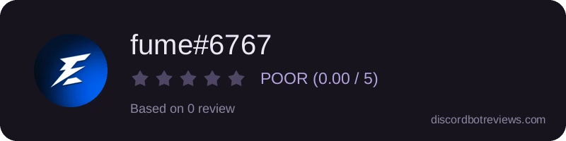 Rating widget preview for fume#6767