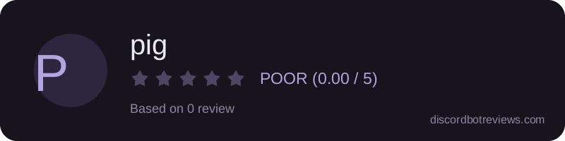 Rating widget preview for pig