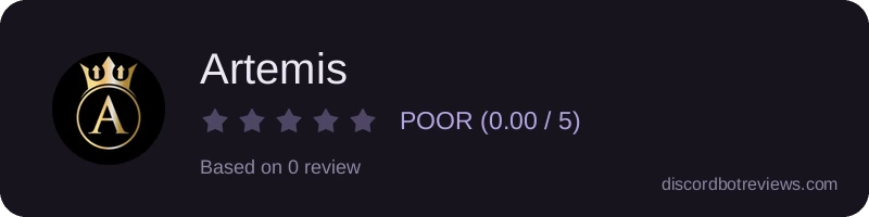 Rating widget preview for Artemis