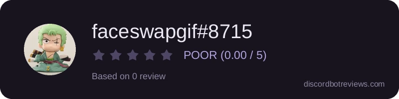 Rating widget preview for faceswapgif#8715
