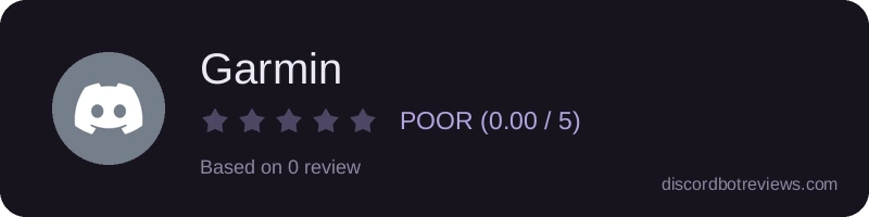 Rating widget preview for Garmin