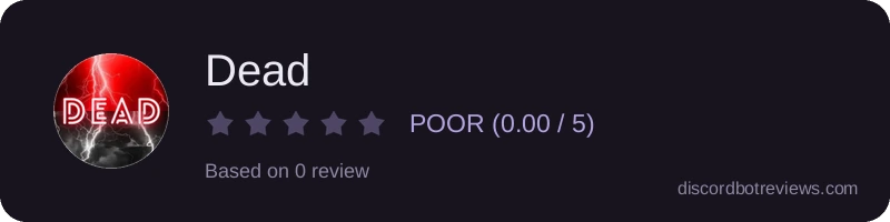 Rating widget preview for Dead