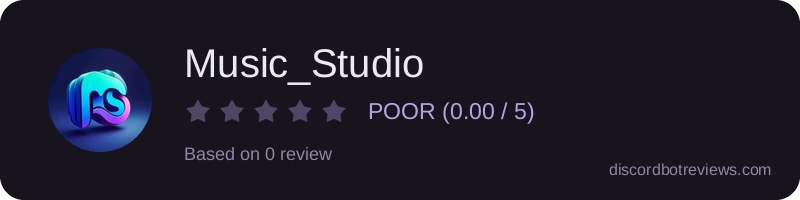 Rating widget preview for Music_Studio