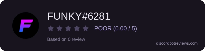 Rating widget preview for FUNKY#6281