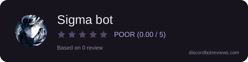 Rating banner for Sigma bot