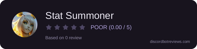 Rating widget preview for Stat Summoner