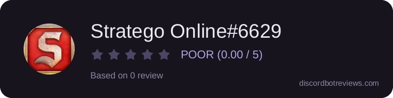 Rating widget preview for Stratego Online#6629