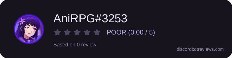 Rating widget preview for AniRPG#3253
