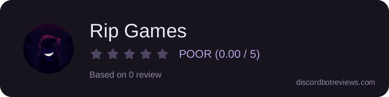 Rating widget preview for Rip Games