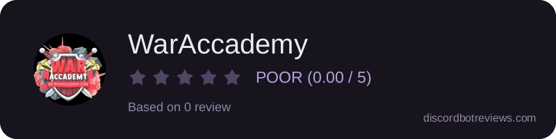 Rating widget preview for WarAccademy