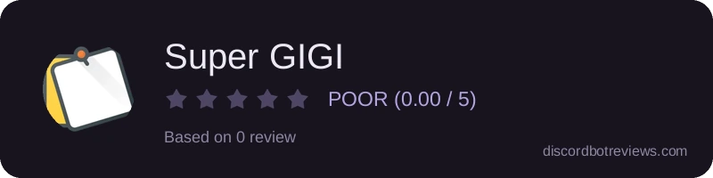 Rating widget preview for Super GIGI