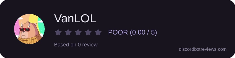 Rating widget preview for VanLOL
