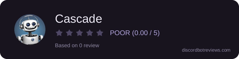 Rating widget preview for Cascade