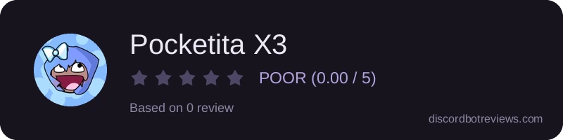 Rating widget preview for Pocketita X3