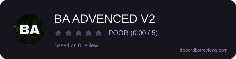 Rating banner for BA ADVENCED V2