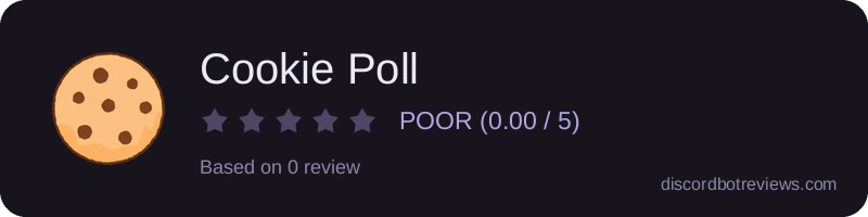Rating widget preview for Cookie Poll