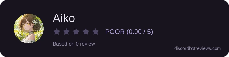 Rating widget preview for Aiko