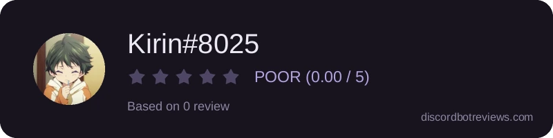Rating widget preview for Kirin#8025