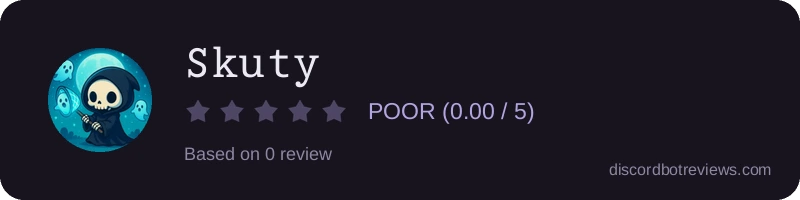 Rating widget preview for 𝚂𝚔𝚞𝚝𝚢