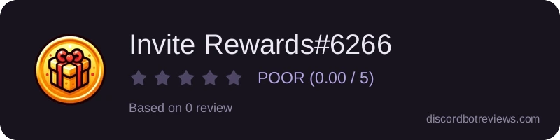 Rating widget preview for Invite Rewards#6266