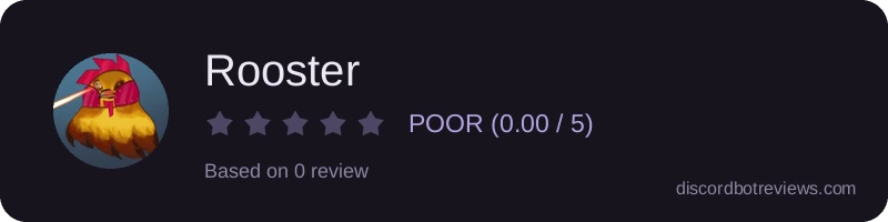 Rating widget preview for Rooster
