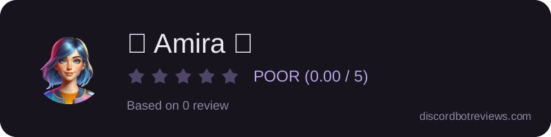 Rating widget preview for 🌸 Amira 🌸