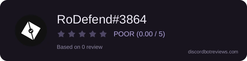 Rating widget preview for RoDefend#3864