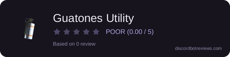 Rating widget preview for Guatones Utility
