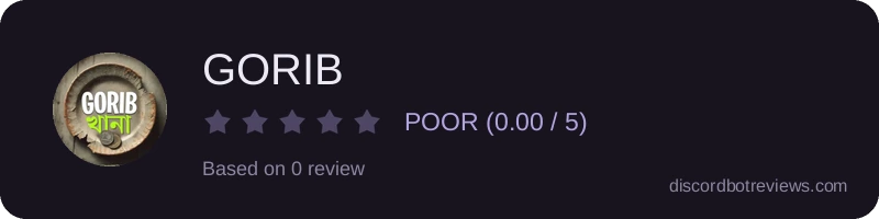 Rating widget preview for GORIB