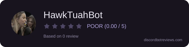 Rating widget preview for HawkTuahBot