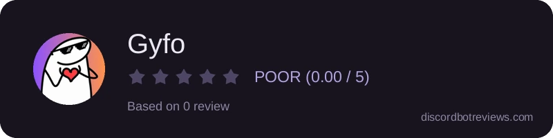 Rating widget preview for Gyfo