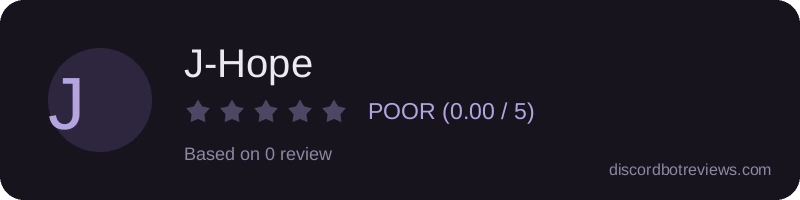 Rating widget preview for J-Hope