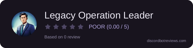Rating banner for Legacy Operation Leader