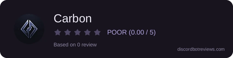Rating widget preview for Carbon