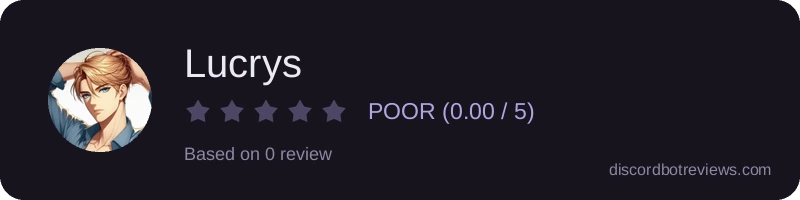 Rating banner for Lucrys