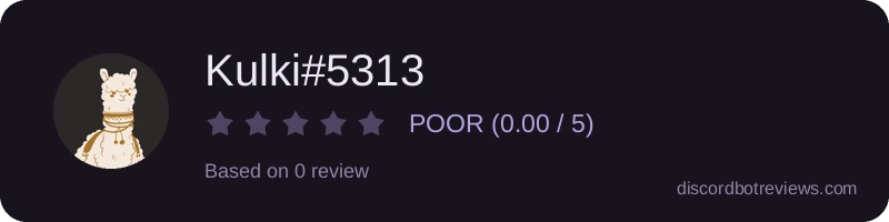 Rating widget preview for Kulki#5313