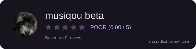Rating widget preview for musiqou beta