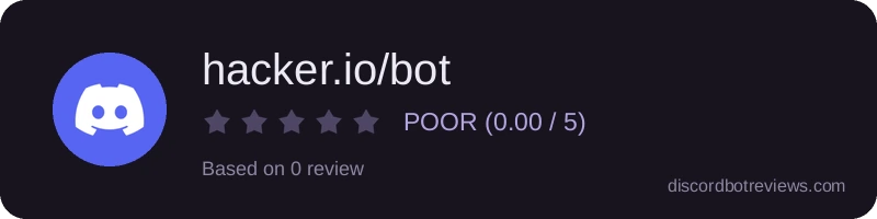Rating widget preview for hacker.io/bot