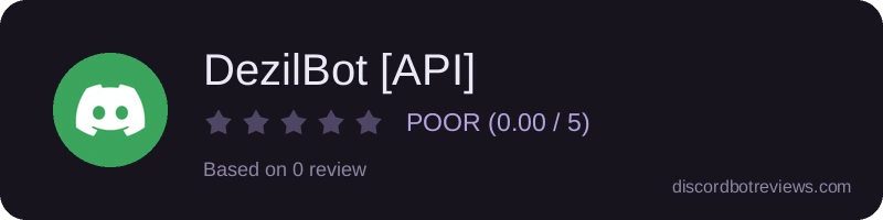 Rating widget preview for DezilBot [API]