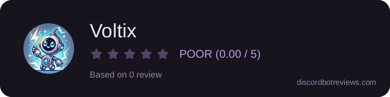 Rating widget preview for Voltix
